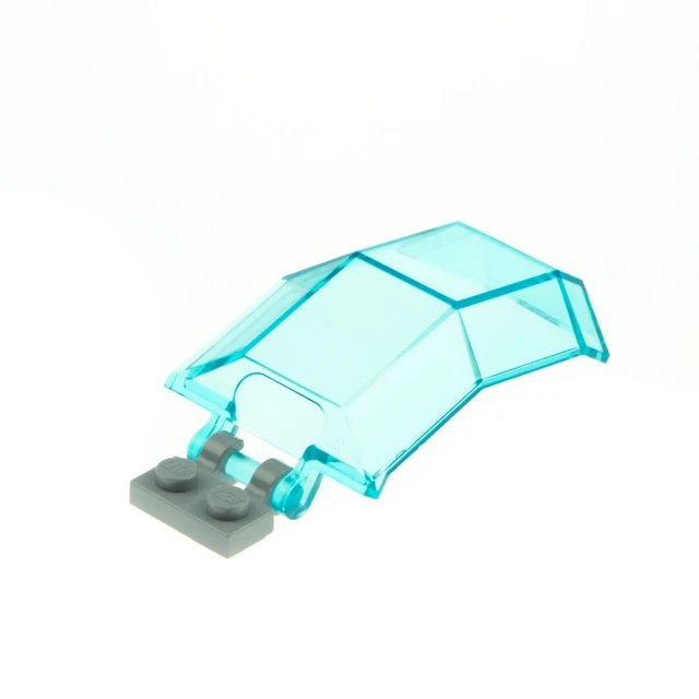 1x LEGO Windshield 4x4x4 Transparent Light Blue Plate 60470 63791 11289