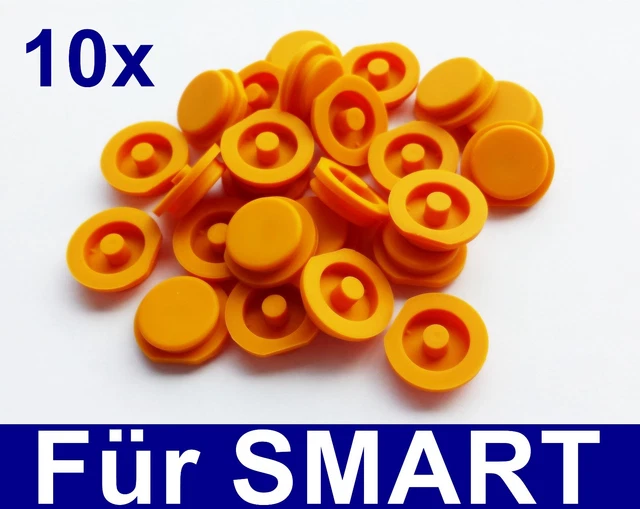 10x Ricambio Telecomando Chiave Tasti Pulsanti Gomma per Smart 450 Fortwo
