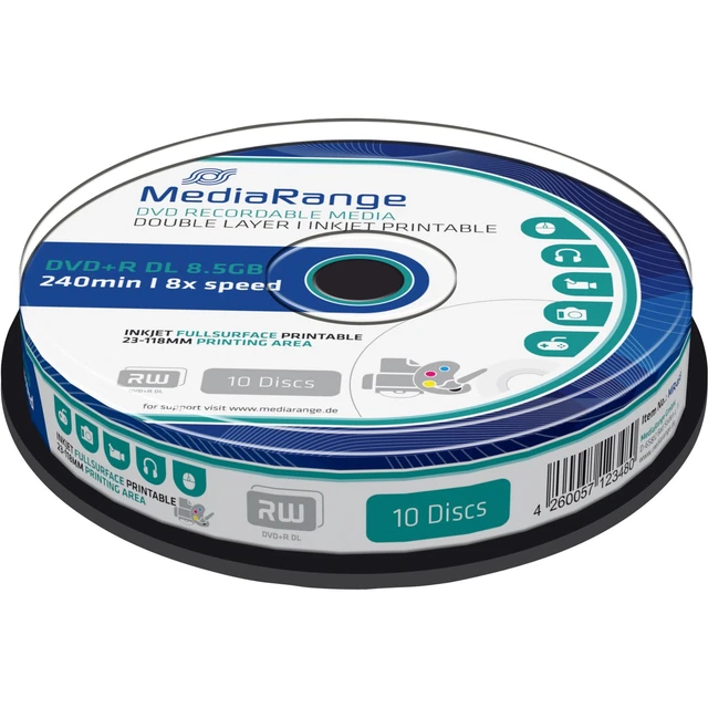 MediaRange DVD+R DL 8,5 GB, DVD-Rohlinge