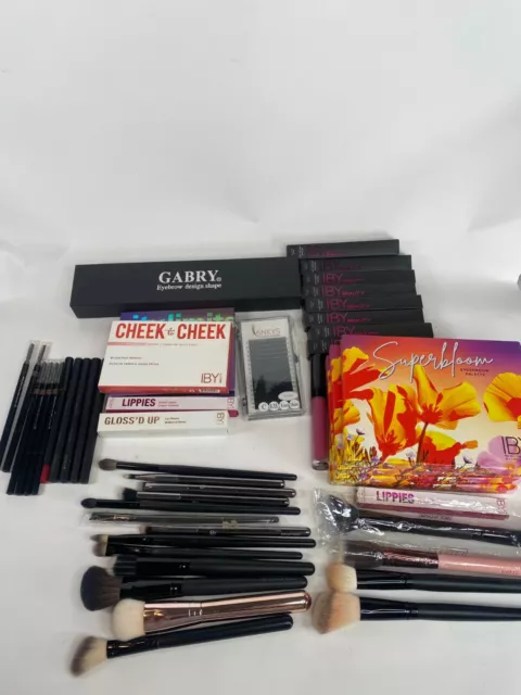 Kit de maquillaje mixto a granel cepillos cosméticos sombra de ojos lápiz labial rubor