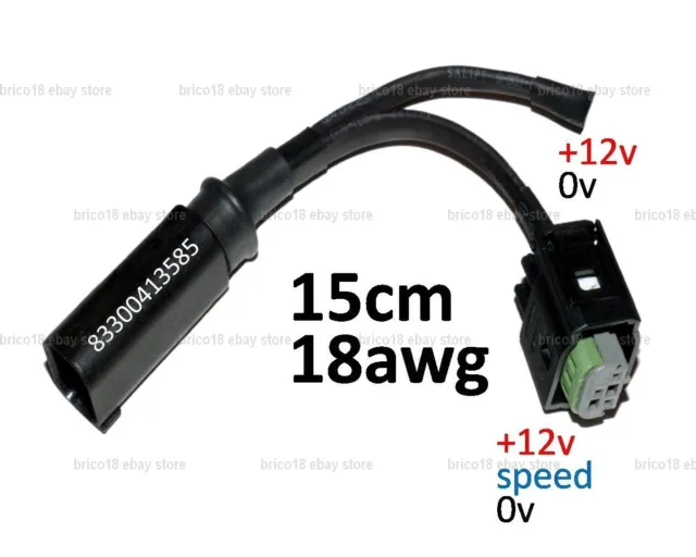 BMW Accessory Cable 83300413585 15cm/18awg/3p - R1200 R1250 GS RT RS S1000 XR F