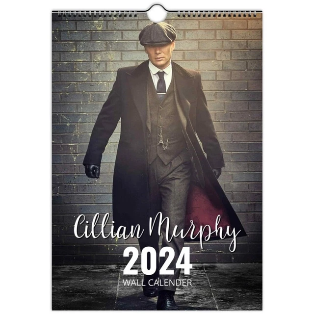 CILLIAN MURPHY 2024 Personalised Wall Calendar Slim Dates/Months 30.