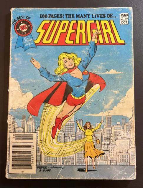 1981 The Best Of DC - The Many Lives Of SUPERGIRL - Blue Ribbon Digest Vol 3 #17