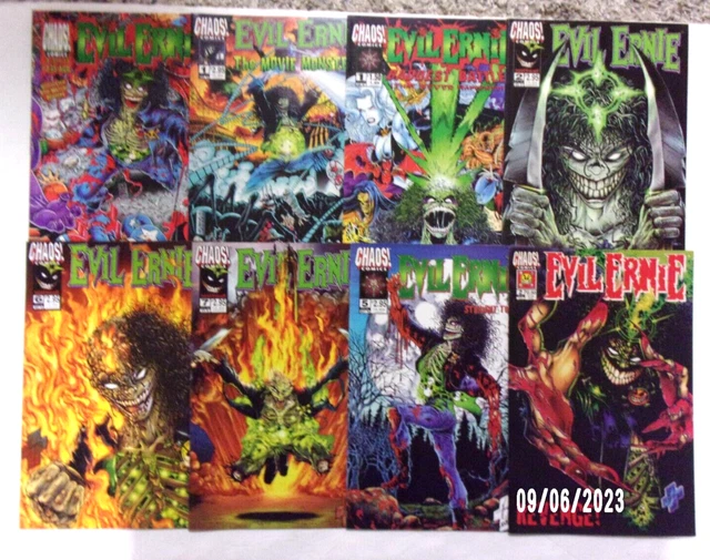 Chaos! Lot Of 18 Nm Books Mostly Evil Ernie,Dead King,Purgator,Lynch Mob