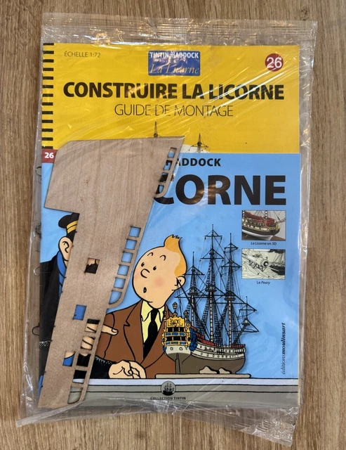 TINTIN CONSTRUIRE LA Licorne n° 26 28 29 maquette Herge Hachette Les 3 ...