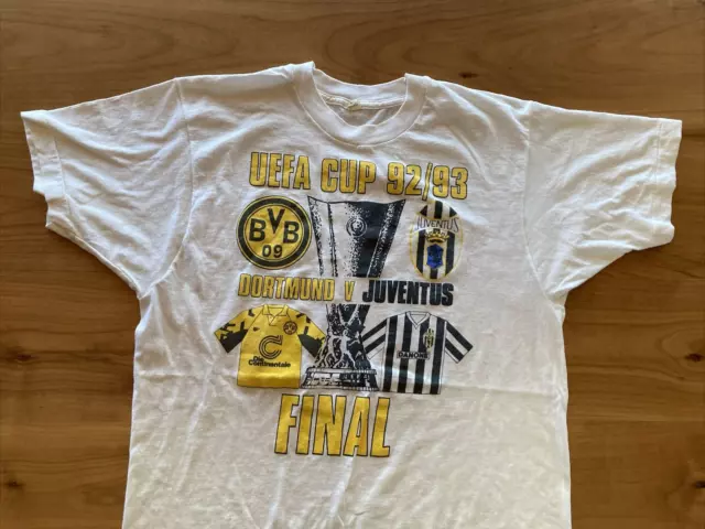 1992/93 UEFA Cup Finale BVB 09 Dortmund Juventus Turin T-Shirt XL 3