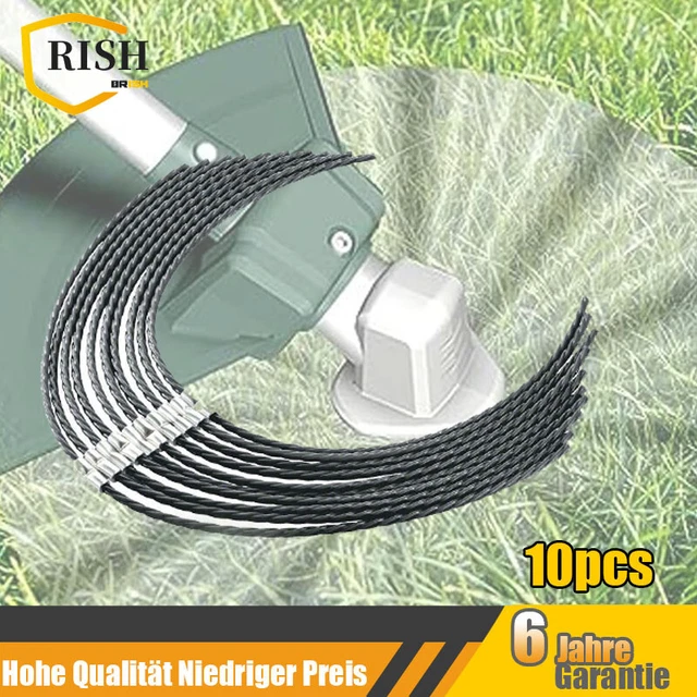 10 stuks trimmerdraad voor BOSCH AFS 23-37, maaidraad 3,5 mm lengte 38 cm duurzaam nylon grastrimmer draad voor het vullen van trimmerspoelen (10 stuks