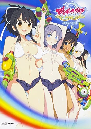 USED Senran Kagura Peach Beach Splash Official Illustration Sexy Art Book