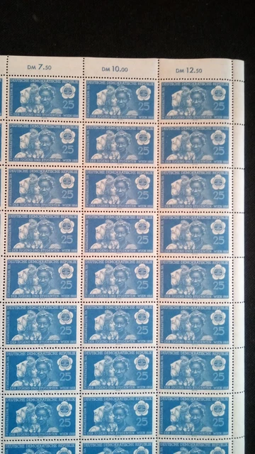 DDR 1959 kpl. Bogen Mi 706 Postfrisch siehe Fotos (A 8253) 4