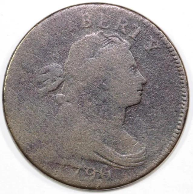 1796 1c S-115 Draped Bust Large Cent