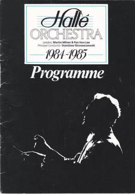 Concert Programme 1985 Manchester Halle Yvan Chiffoleau Cello Marc Soustrot