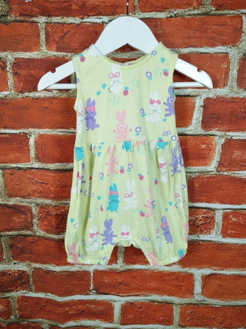 Pacchetto Abito Bambina Età 3-6 Mesi M&S Next Romper Set Estivo A Righe 68Cm 2