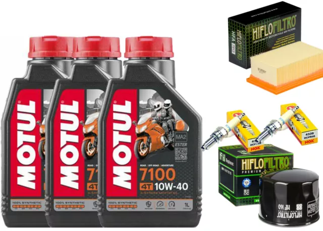 Tagliando Filtro Aria Olio Motul 7100 Candele Bmw F 800 Gs 2008 2009 2010 2011