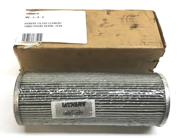 Vickers Hydraulic Filter Element V6021V2C03 NOS