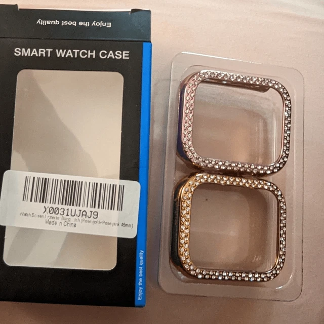 Apple watch, two diamante cases 41mm