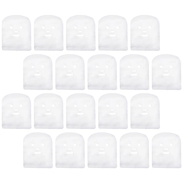 100 pz foglio di carta fibra pelle maschera garza viso alta frequenza