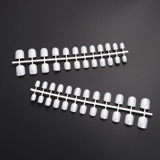 120 pz/5 unghie corte quadrate decorazione unghie artificiali bianche