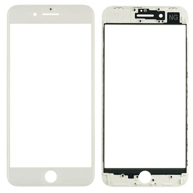 Ng-Pro Affichage Verre Cadre Oca pour IPHONE 8 Plus Blanc