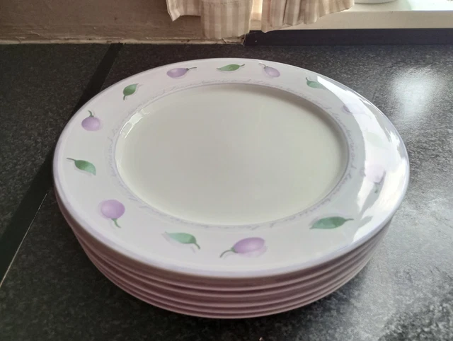 Marks & Spencer M&S Berries and Leaves  Dinner Plates x 6