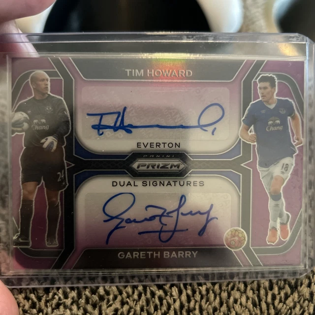 Gareth Barry/Tim Howard 2023-24 Prizm EPL Dual Signature