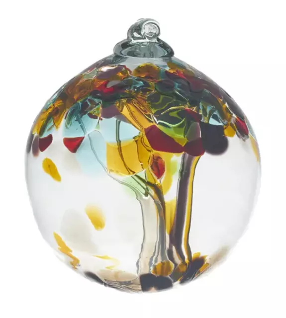 Kitras Art Glass Ball- Tree Of Luck