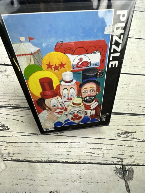 Puzzle New Sealed Red Skeleton Museum Clown Puzzle 35 Pc