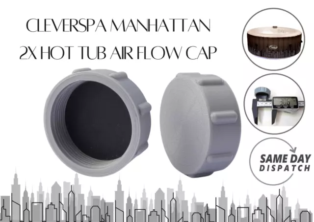 CleverSpa Manhattan 2X Compatible Hot Tub Air 2X Compatible Hot Tub Air Flow Cap