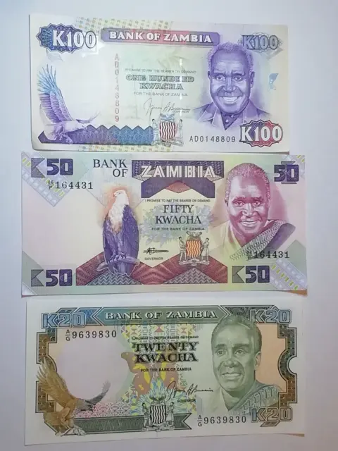 Banknoten Zambia, 185 Kwacha, undated, unc.