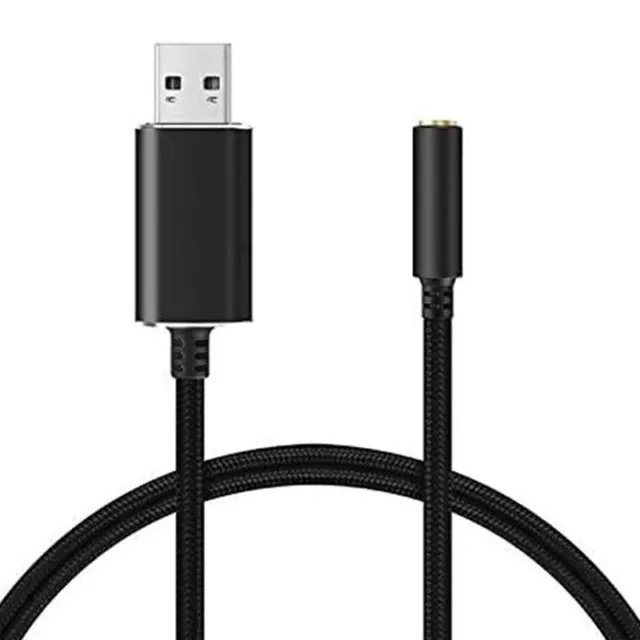 Audio Adapter für USB zu 3,5 Mm Buchse mit 3,5 Mm KopfhöRer- und Mikrofon B3077