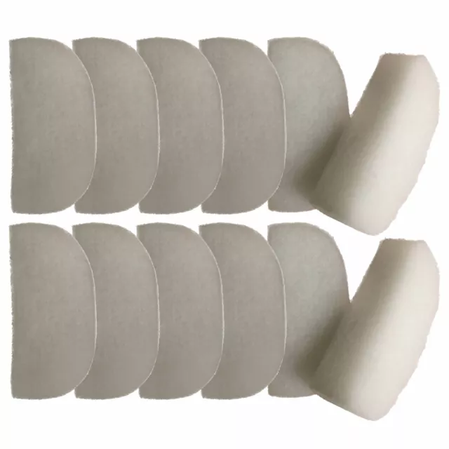12 Compatible Polishing Filter Pads Suitable For Fluval 105 106 107 205 206 207