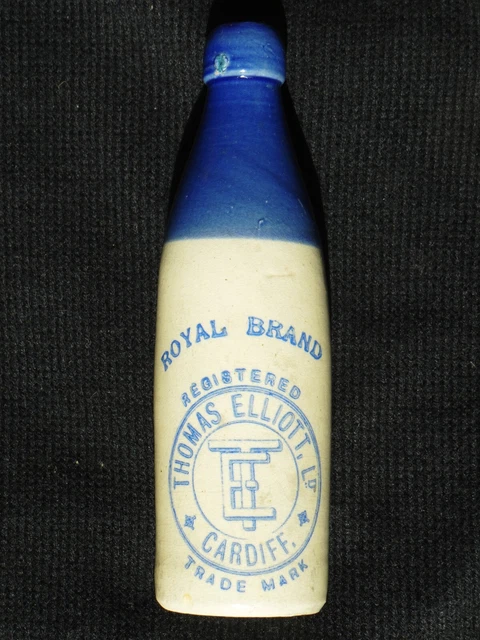 Mega Rare Champagne Blue Top/Blue Print Thomas Elliott, Cardiff