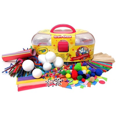 Crayola Crayola Craft Giropetto Portabastoni Set Con Forme Pompon Occhi Bastoncini 