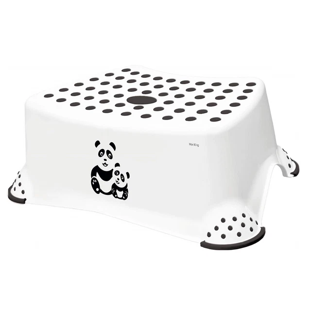 Keeeper Tritthocker mit Anti-Rutsch-Funktion Panda Weiß TOP