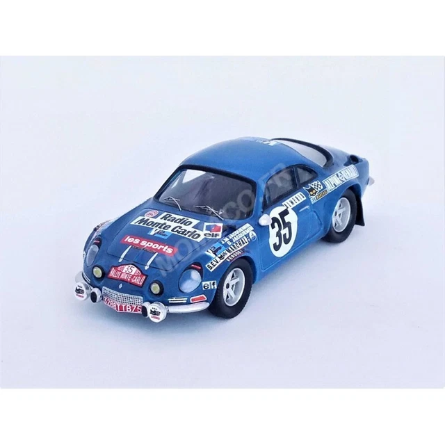 RARE ALPINE RENAULT A110 Rallye Monte Carlo 1973 De Bonis - Pelossa 1