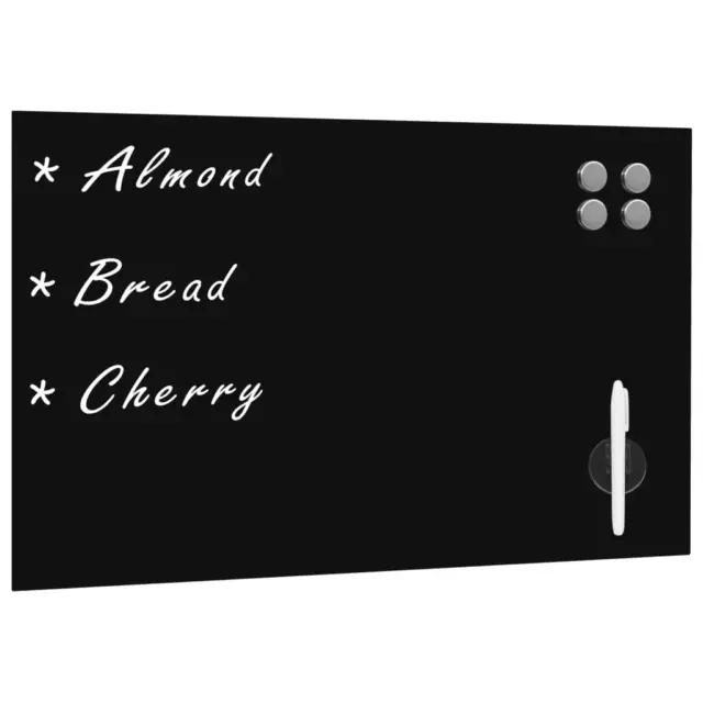 NNEVL Wall Mounted Magnetic Blackboard Glass 60x40 cm