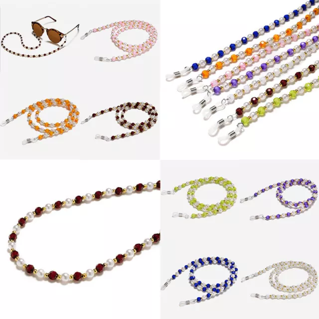 Women Beaded Cord Holder Neck Lanyard Eyeglass Glasses Strap Sunglasses Chain