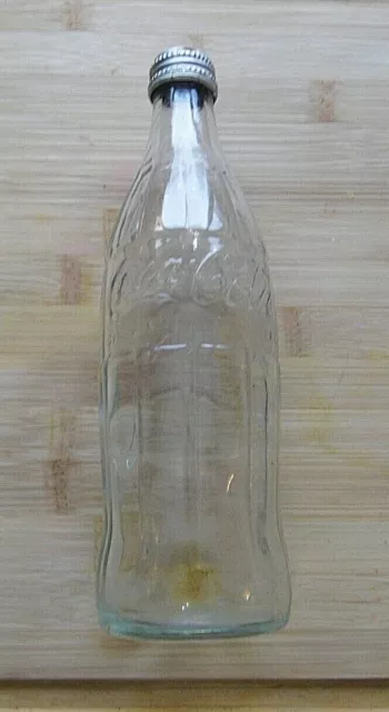 Vintage Embossed 1970s Coca Cola/Coke Bottle 16 oz with Cap