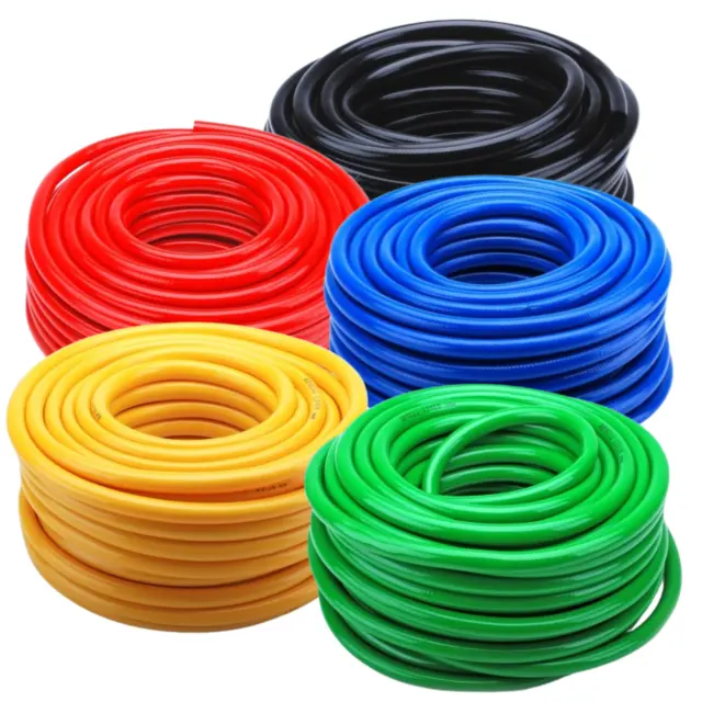 PVC Black, Blue, Red, Green, Yellow Flexible Reinforced Braided Air & Water Hose