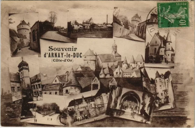 CPA ARNAY-le-DUC - Souvenir collage (116056)