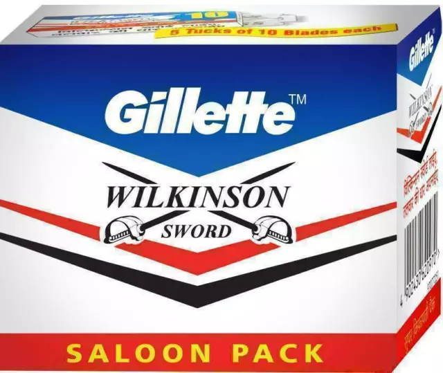 600 x gillette wilkinson espada cuchillas de afeitar de doble filo DE...