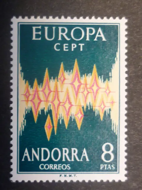 Europa Cept. Andorra Española 1972 . Perfecta Y Sin Usar