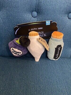 NWT Bark Box XS/S Harry Potter Potions Pack Dog Toy