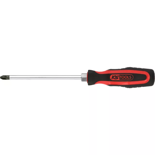 KS TOOLS 159.1047-E ERGOTORQUEplus Schraubendreher, PZ0, 180mm, auf Hänger