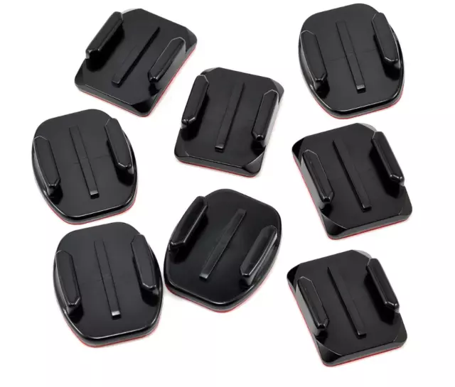 (8-Pack) Flat & Curved 3M Adhesive Mount Sticky Pads For GoPro HERO 12/11/10/9/8 2