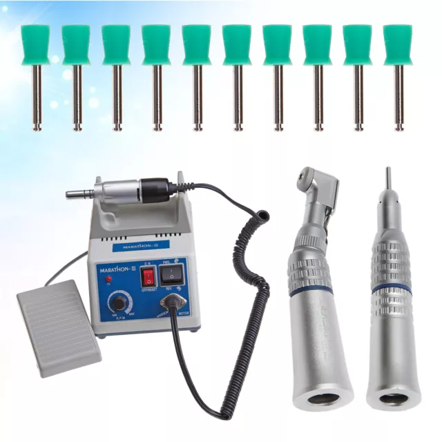 Dental Lab Marathon Polisher Electric Micromotor&Contra angle Prophy Cups Polish