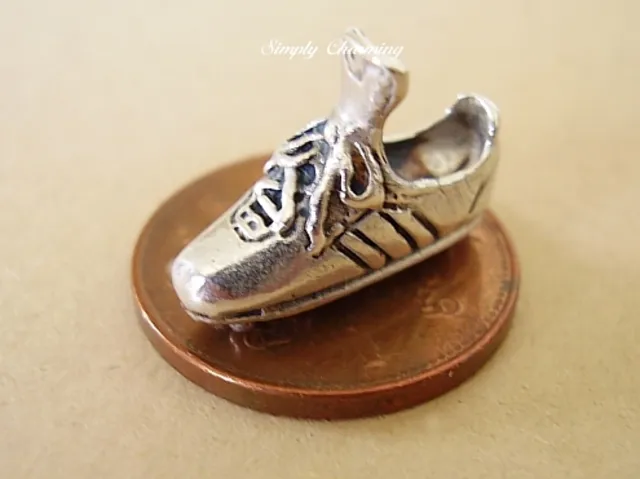 Football - Soccer Boot Sterling Silver Charm Charms