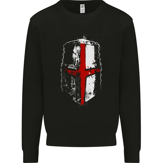 Helmet Gym England Flag St Georges Day Kids Sweatshirt Jumper