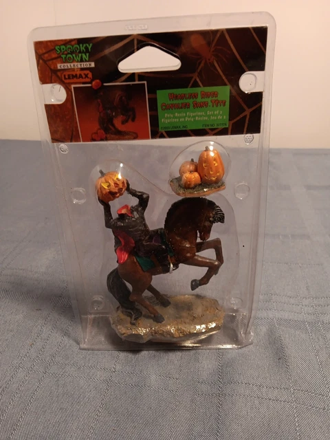 Spooky Town Lemax Headless Horseman Rider 2003. New.