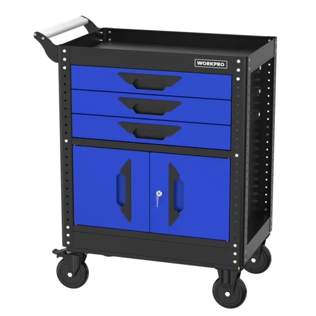 WORKPRO 27.5" 3-Drawer Rolling Tool Chest w/Wheels Tool Storage Cabinet Tool Box