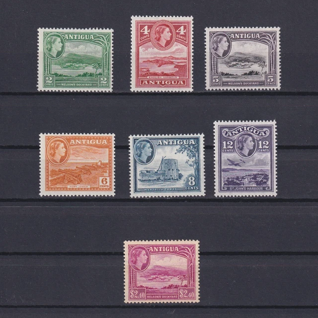ANTIGUA 1953, SG# 122-133, CV £30, part set, QEII, MH